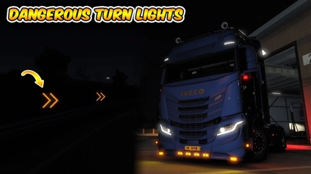 ETS2 - Dangerous Turn Lights Mod V2.7