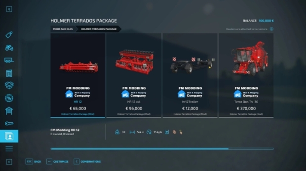 FS22 - Holmer TerraDos Pack V5.0