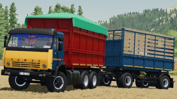 FS22 - Kamaz 55102 & Nefaz 8560 Trailer V1.0