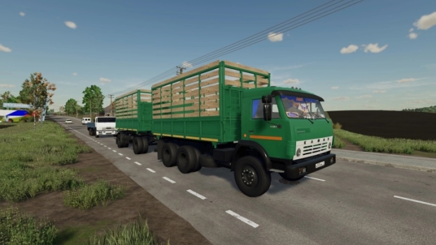 FS22 - KamAZ-55102 + Trailer V1.0.1.0