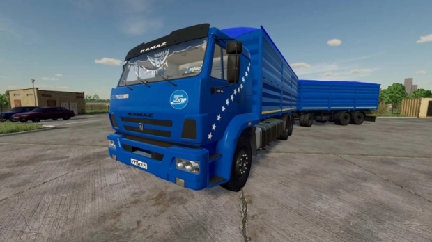 FS22 - KamAZ-65117 Grain+Trailer V1.0