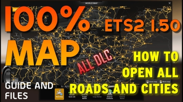 ETS2 - Opened Map in Profile Will All DLC V1.0