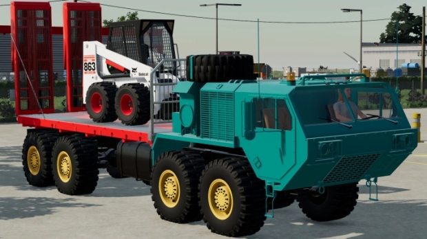 FS22 - Oshkosk Defense Flatbed Truck V1.0