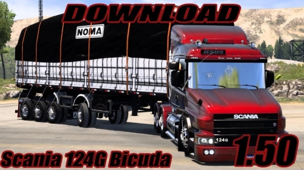 ETS2 - Scania 124G Bicuda + Interior + Trailer V2.0