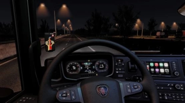 ETS2 - Scania Next Gen Tachograph Warning Light and Overspeed Warning