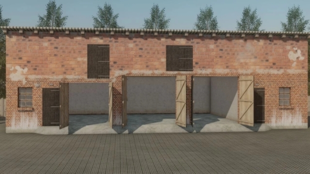 FS22 - Shed with Cows and Garage V1.0