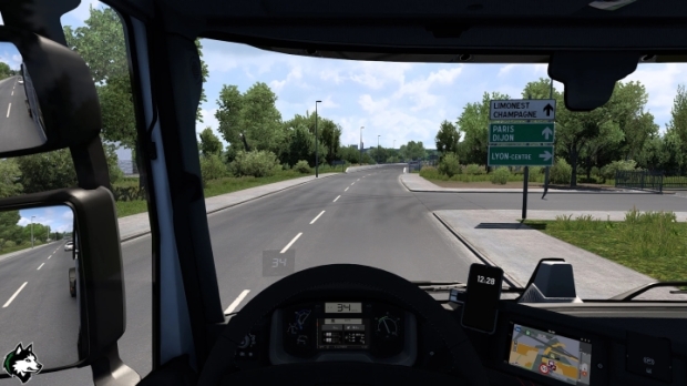 ETS2 - Speed Projector to Windshield V1.1