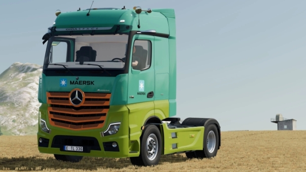 FS22 - 2020 Mercedes-Benz Actros MP5 Maersk Group V1.0