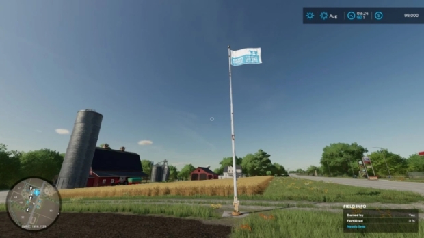 FS22 - Canadian Dairy Flag Placeable V1.0