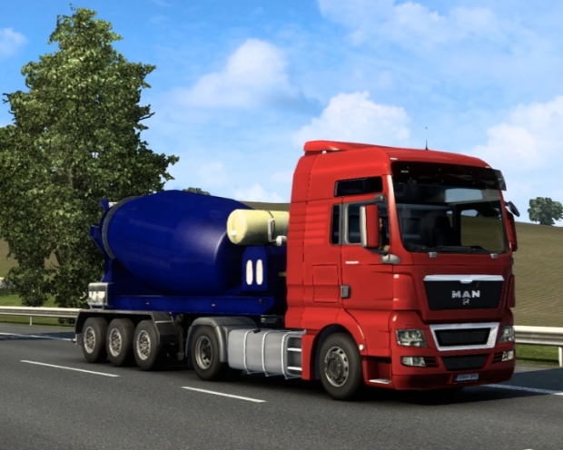 ETS2 - Cement Mixer Trailer Traffic V1.0