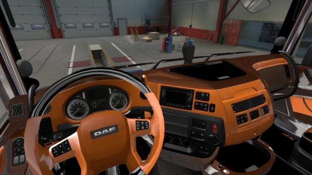 ETS2 - DAF XF E6 Orange Interior V1.0