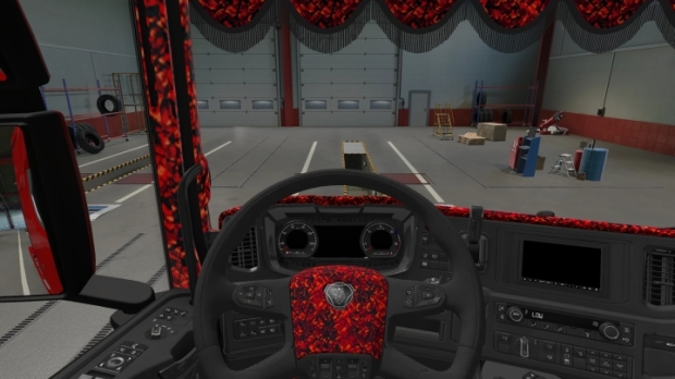 ETS2 - Danish Pluche Steering Wheel for Scania Nextgeneration S&R