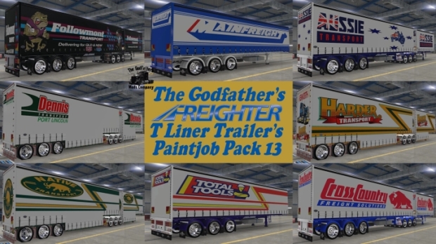 ATS - Freighter T Liner Trailers Paintjob Pack 13