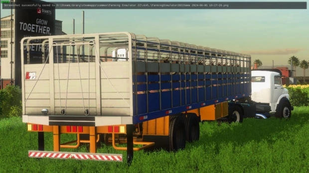 FS22 - Livestock Cage 2 Axles V1.0
