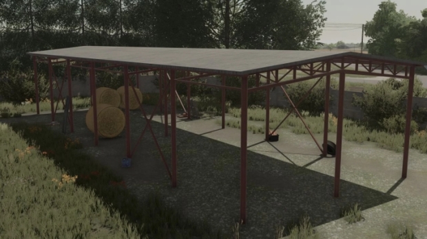 FS22 - Pack of Old Bale Sheds V1.0