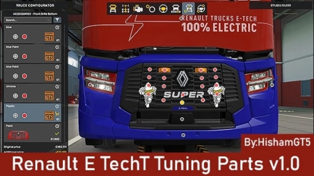 ETS2 - Renault E TechT Tuning Parts V1.0