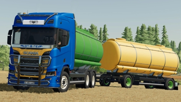 FS22 - Scania R Liquid Transport Truck & Trailer V1.0