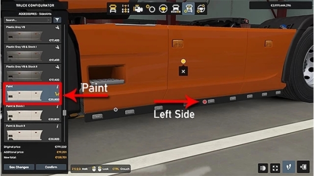 ETS2 - Scania S+R SideSkirt Bar Marker LEDs V1.0