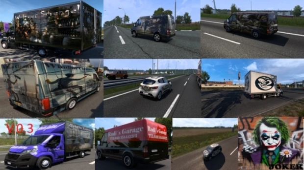 ETS2 - AITraffic Vehicle Skins Pack by Joker V0.3