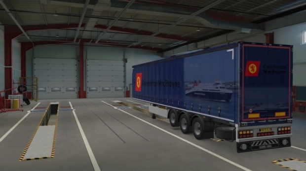 ETS2 - Caledonian MacBrayne Curtainsider Skin V1.0