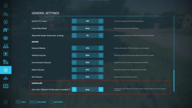 FS22 - Hud Color V1.0.0.1