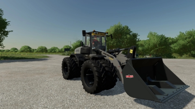 FS22 - New Holland 240D Grey Edition Loader V1.0