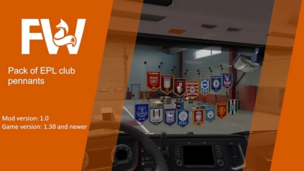 ETS2 - Pack of Pennants of EPL V1.0