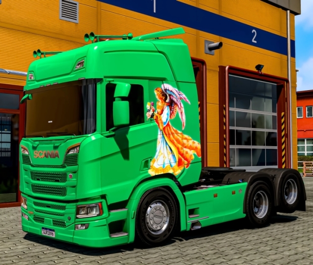 ETS2 - Scania R NTG Angel Guard Skin