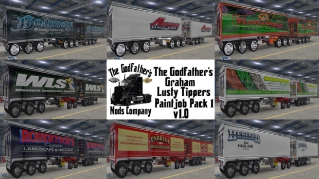 ATS - The Godfathers Graham Lusty Tippers Paintjob Pack V1.0