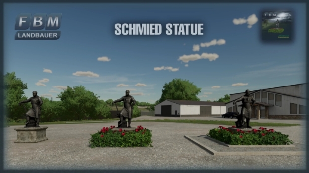 FS22 - Blacksmith Statue V1.0