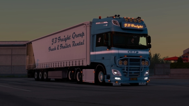 ETS2 - J.B Freight Group Rental Skin (For Krone Profiliner) V1.0