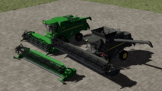 FS22 - John Deere T-Series and 600X Headers V1.3
