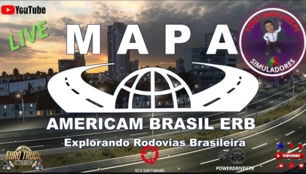 ETS2 - Mapa Americam Brasil - Lancamento da Version 12.75.1.50