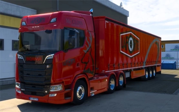 ETS2 - McCloy Country Attire Scania S and Curtainsider V1.0