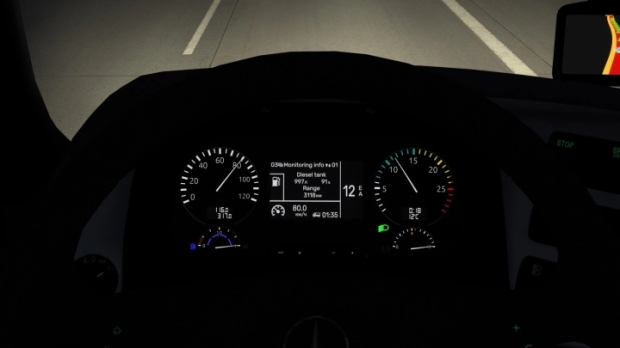 ETS2 - Mercedes-Benz Actros MP3 Improved Dashboard V2.0