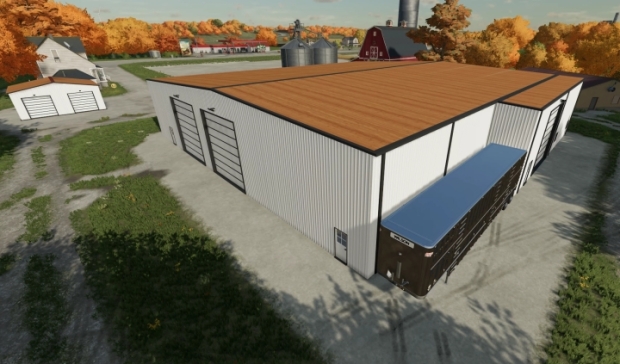 FS22 - Modern XL Shed V1.0