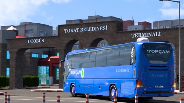 ETS2 - New Neoplan Tourliner C13 Blue Topcam Skin Pack V1.0