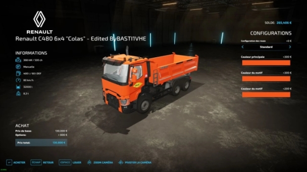 FS22 - Renault C480 Public Works Pack V1.0