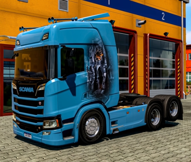 ETS2 - Scania R NTG Castle Skin V1.0