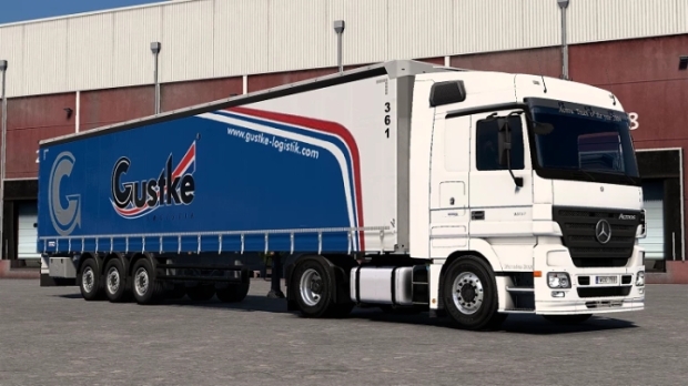 ETS2 - SCS Schmitz Trailer Gustke Logistik Skin V1.0