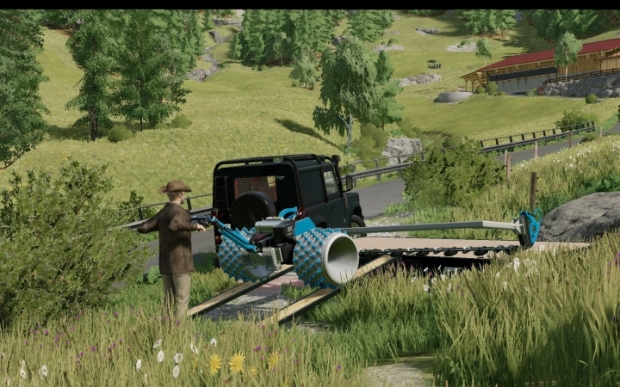 FS22 - Selfmade Car Trailer V1.0