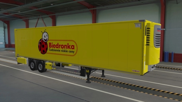 ETS2 - Skin Biedronka Schmitz Cargobull S.KO Cool V1.0 (31.07.2024)