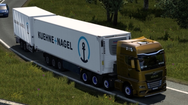 ETS2 - Skin Kuehne + Nagel Schmitz Cargobull S.KO Cool V1.0 (13 08 2024)