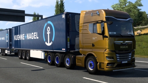ETS2 - Skin Kuehne + Nagel Schmitz Cargobull S.KO Cool V2.0 (13 08 2024)