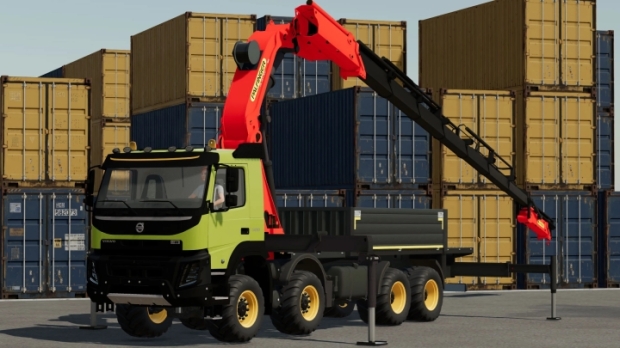 FS22 - Volvo FMX Truck with Palfinger Crane V1.0