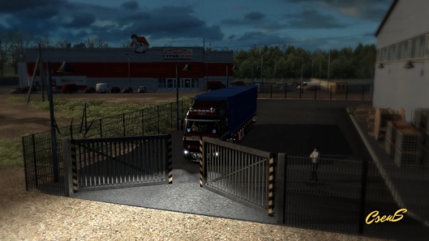 ETS2 - Animated Gates in Companies V4.6