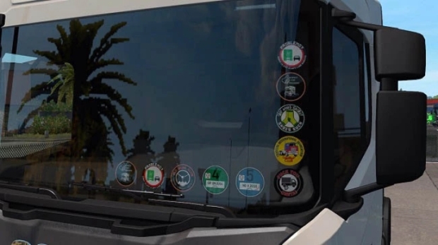 ETS2 - GlassStickers for Your Truck V1.7