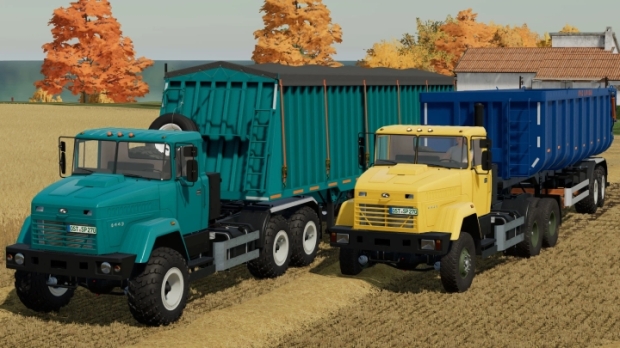 FS22 - Kraz 6443 & Trailers V1.0
