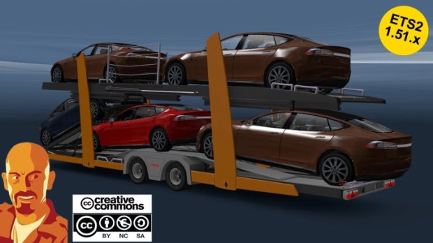 ETS2 - Lohr Car Transporter Trailer V3.1