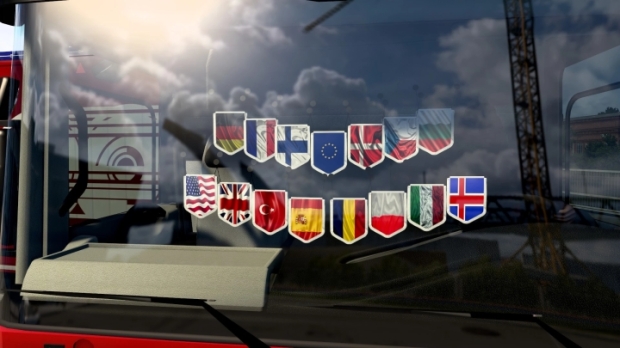 ETS2 - Pack of Pennants of Countries V1.0